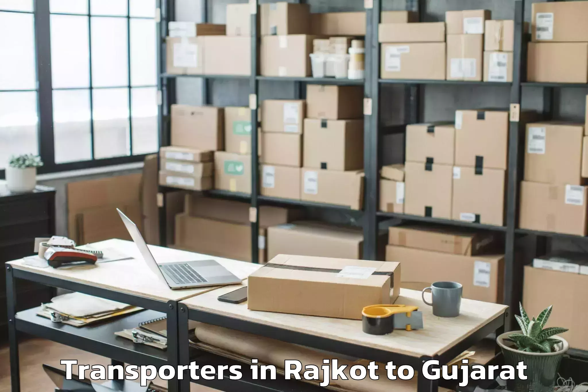 Discover Rajkot to Delvada Transporters